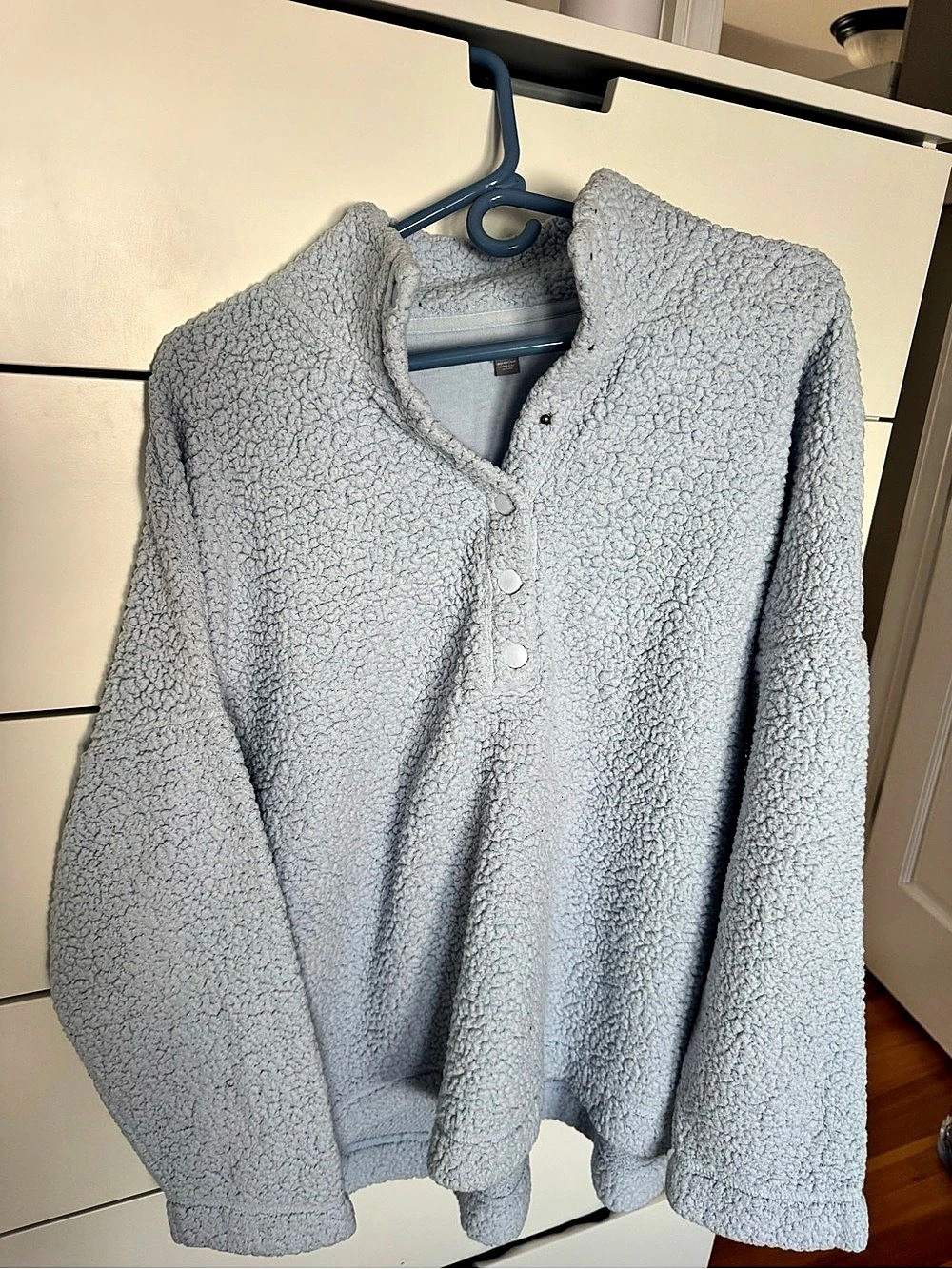 aerie Oh Snap fleece Sweatshirt Blue XL